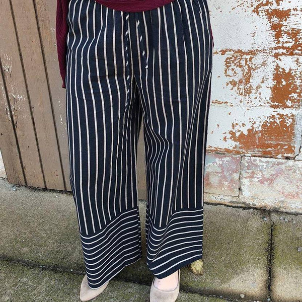Striped Wide Pants - Blaser Bling 