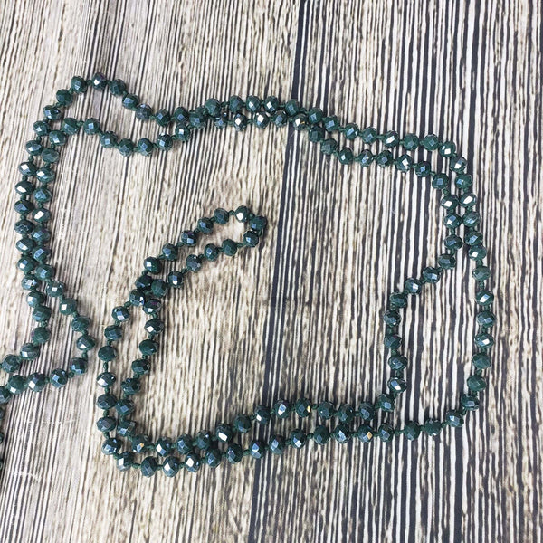 60" 6mm Faceted Beaded Rope Necklaces - Blaser Bling 
