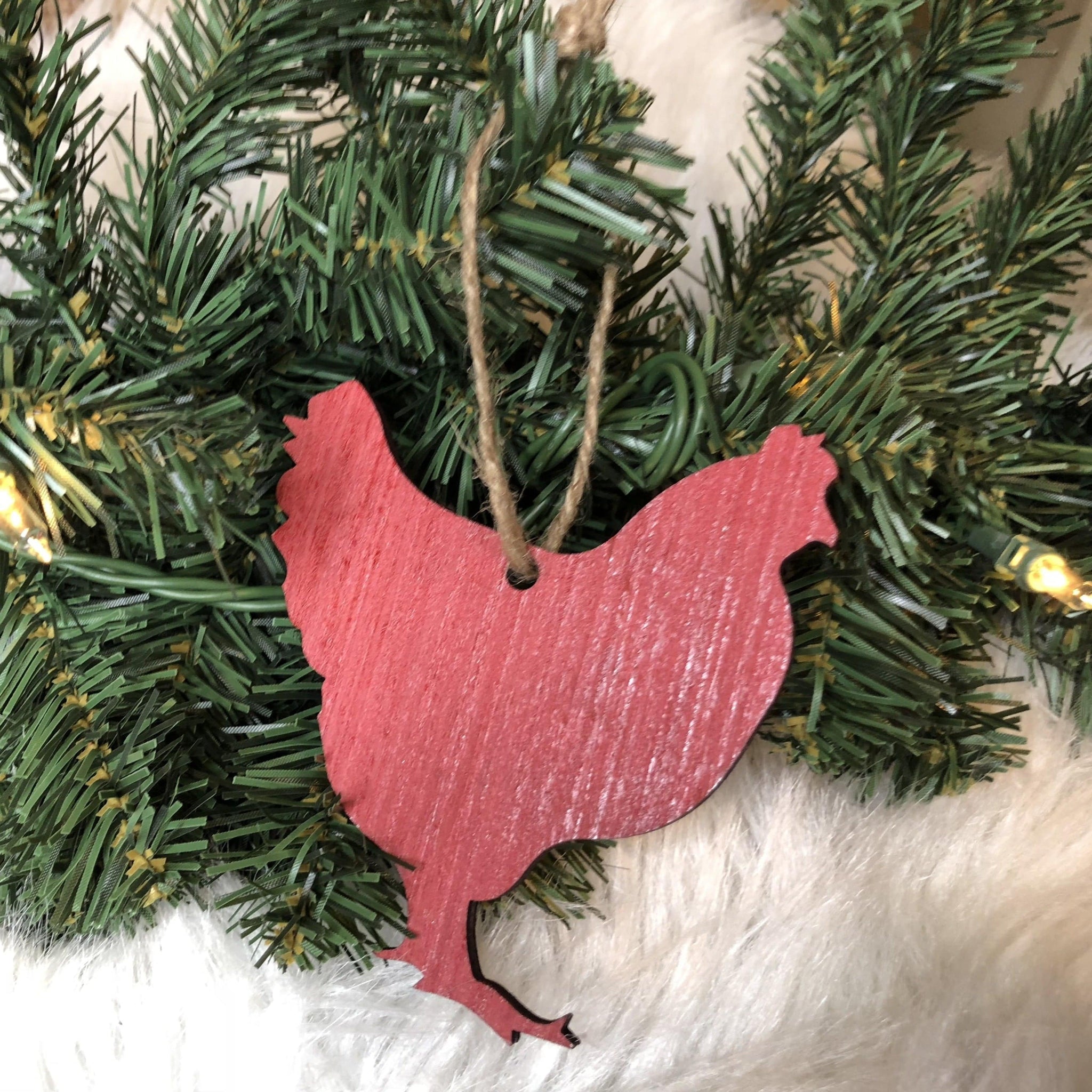 Farmhouse Wooden Christmas Ornaments - Blaser Bling 